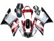 Carenado Moto Yamaha YZF 1000 R1 2000-2001 - Rojo Blanco Negro Brillante Asequibles