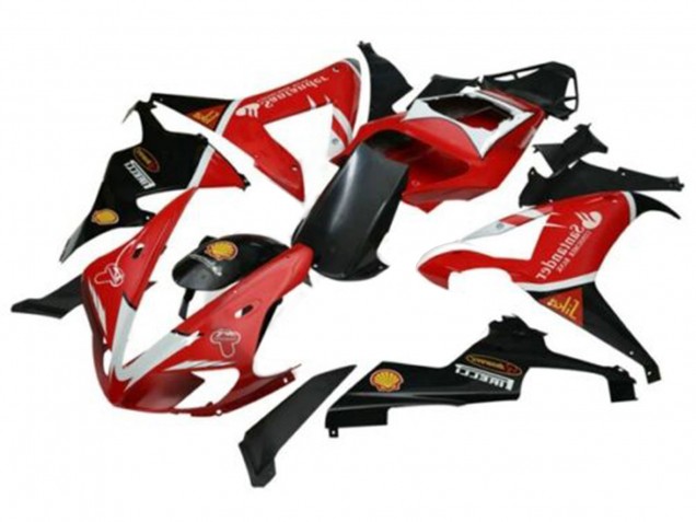 Carenados Moto Yamaha YZF 1000 R1 2002-2003 - Rojo Plata Negro Santander Asequibles
