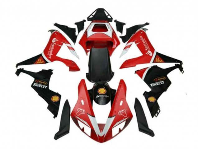 Carenados Moto Yamaha YZF 1000 R1 2002-2003 - Rojo Plata Negro Santander Asequibles