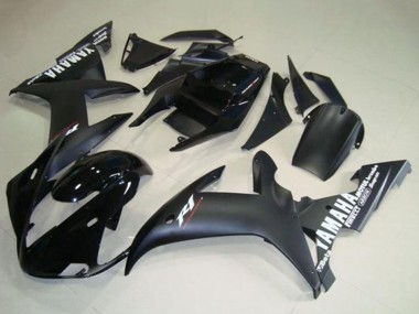 Carenados Moto Yamaha YZF R1 2002-2003 - Negro Brillante Negro Mate Blanco Calcomanías Asequibles