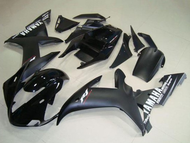 Carenados Moto Yamaha YZF R1 2002-2003 - Negro Brillante Negro Mate Blanco Calcomanías Asequibles