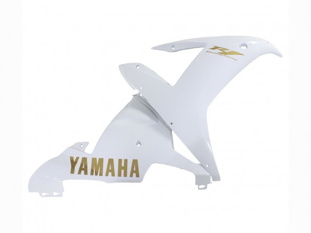 Carenados Moto Yamaha YZF 1000 R1 2002-2003 - Blanco Oro Calcomanías Asequibles