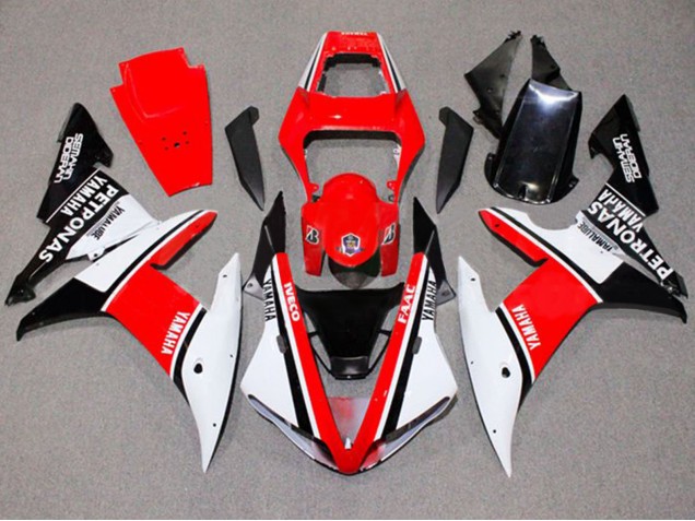 Carenados Moto Yamaha YZF 1000 R1 2002-2003 - Blanco Rojo Negro Yamalube Petronas Asequibles
