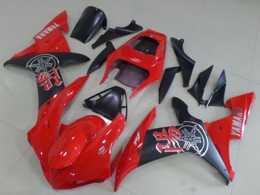 Carenados Moto Yamaha YZF R1 2002-2003 - Rojo Negro Mate Asequibles