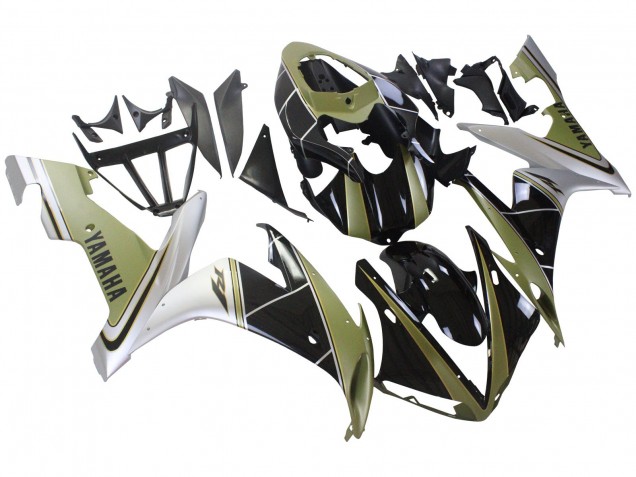 Carenados Moto Yamaha YZF 1000 R1 2004-2006 - Oro Claro Blanco Negro Brillante Asequibles