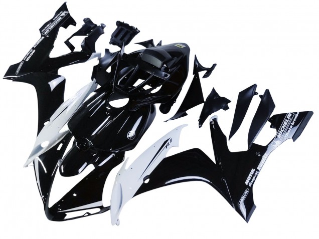 Carenados Moto Yamaha YZF 1000 R1 2004-2006 - Negro Brillante Blanco Motul Asequibles