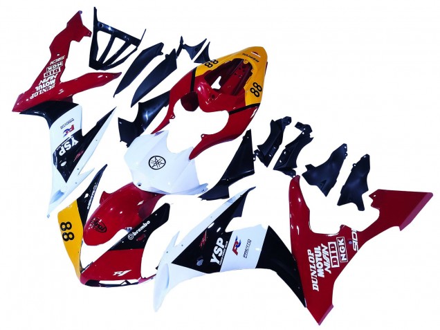 Carenados Moto Yamaha YZF 1000 R1 2004-2006 - Amarillo Rojo Blanco Negro YSP 88 Asequibles