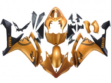 Carenados Moto Yamaha YZF 1000 R1 2007-2008 - Oro Negro Asequibles