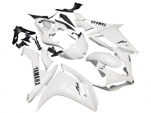 Carenados Moto Yamaha YZF 1000 R1 2007-2008 - Blanco Negro Asequibles