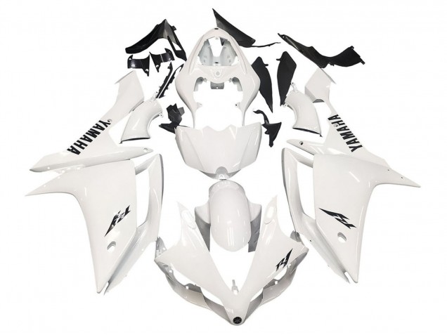 Carenados Moto Yamaha YZF 1000 R1 2007-2008 - Blanco Negro Asequibles