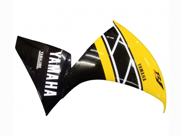 Kits Carenado Moto Yamaha YZF 1000 R1 2009-2011 - Amarillo Blanco Negro Raya Asequibles