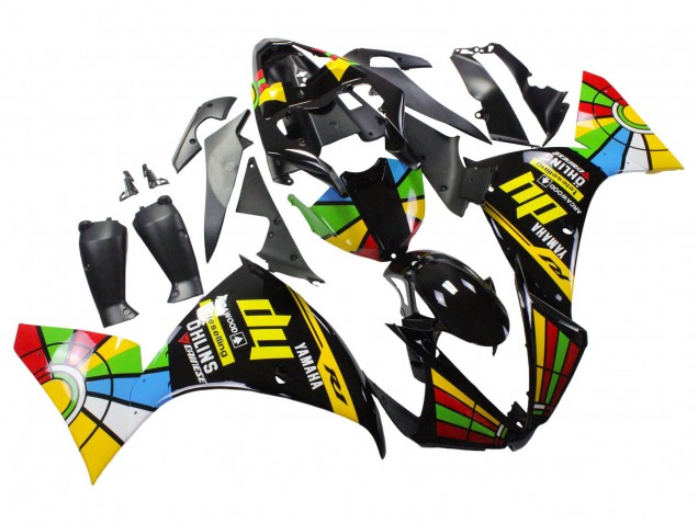 Carenados Moto Yamaha YZF 1000 R1 2012-2014 - Negro Brillante Amarillo Verde Azul Rojo RuedaColores Asequibles