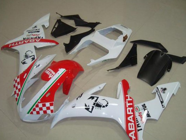 Carenados Moto Yamaha YZF R1 2002-2003 - Blanco Rojo Verde Abarth Motul Michelin Asequibles