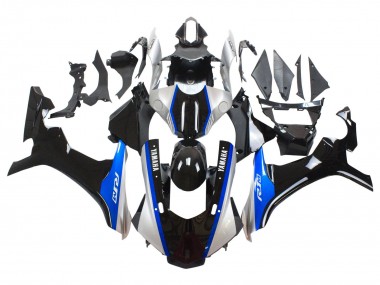 Carenados Moto Yamaha YZF 1000 R1 2015-2019 - Plata Azul Negro Brillante Asequibles