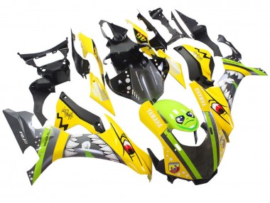Carenados Moto Yamaha YZF 1000 R1 2015-2019 - Amarillo Verde Tiburón Asequibles