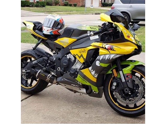 Carenados Moto Yamaha YZF 1000 R1 2015-2019 - Amarillo Verde Tiburón Asequibles