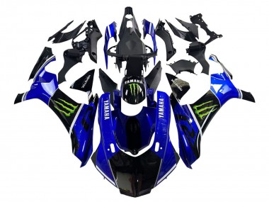 Carenados Moto Yamaha YZF 1000 R1 2015-2019 - Azul Negro Brillante Verde Monstruo Asequibles