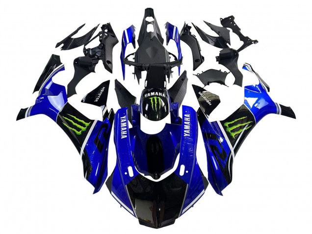 Carenados Moto Yamaha YZF 1000 R1 2015-2019 - Azul Negro Brillante Verde Monstruo Asequibles