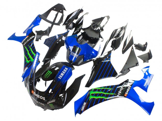 Carenados Moto Yamaha YZF 1000 R1 2020-2025 - Azul Negro Verde Negro ENEOS Monstruo Asequibles