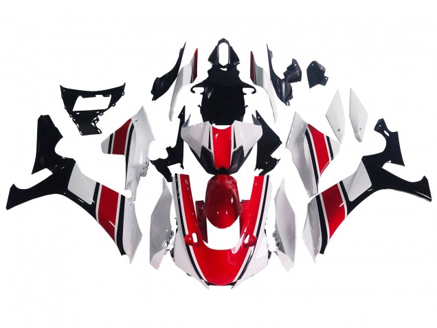 Carenado Moto Yamaha YZF 1000 R1 2020-2025 - Blanco Rojo Negro Brillante Asequibles