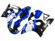 Carenados Moto Yamaha YZF 600 R6 1998-2002 - Blanco Azul Negro Brillante Asequibles