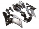 Carenados Moto Yamaha YZF 600 R6 1998-2002 - Plata Negro Brillante Asequibles