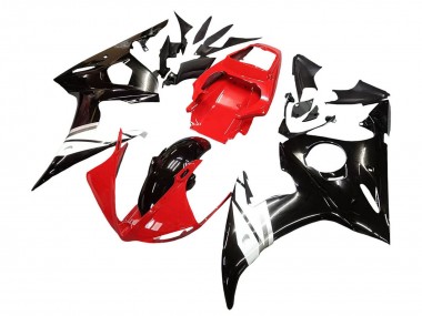 Carenados Moto Yamaha YZF R6S 2006-2009 - Rojo Blanco Negro Brillante Asequibles