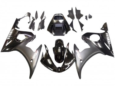 Carenados Moto Yamaha YZF R6S 2006-2009 - Negro Brillante Negro Mate Blanco Calcomanías Asequibles