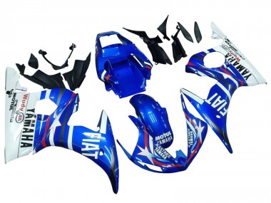 Carenados Moto Yamaha YZF R6 2003-2004 - Blanco Azul Fiat Motul Kastinee Asequibles