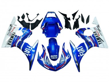 Carenados Moto Yamaha YZF R6S 2006-2009 - Blanco Azul Fiat Motul Kastinee Asequibles