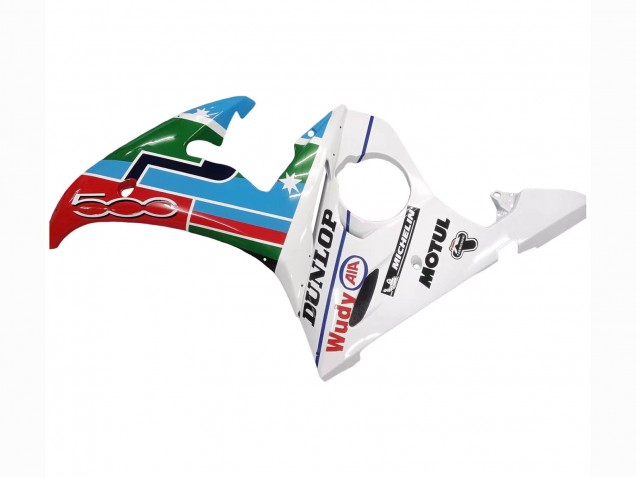 Carenados Moto Yamaha YZF R6 2003-2004 - Blanco Azul Verde Rojo Kastinee Dunlop Motul Asequibles