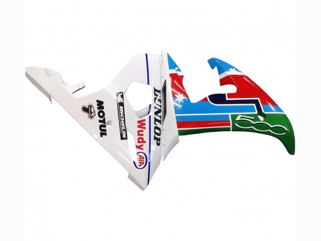 Carenados Moto Yamaha YZF R6S 2006-2009 - Blanco Azul Verde Rojo Kastinee Dunlop Motul Asequibles