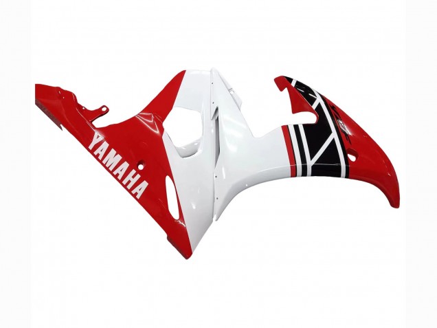 Carenado Moto Yamaha YZF R6S 2006-2009 - Blanco Rojo Negro Brillante Asequibles