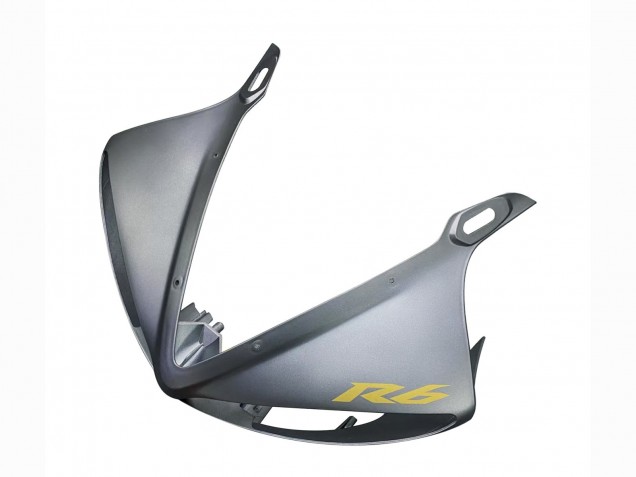 Carenados Moto Yamaha YZF R6S 2006-2009 - Gris Mate Negro Mate Oro Calcomanías Asequibles