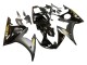 Carenados Moto Yamaha YZF R6S 2006-2009 - Negro Brillante Negro Mate Oro Calcomanías Asequibles