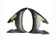 Carenados Moto Yamaha YZF R6S 2006-2009 - Negro Brillante Negro Mate Oro Calcomanías Asequibles