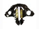 Carenados Moto Yamaha YZF R6S 2006-2009 - Negro Brillante Negro Mate Oro Calcomanías Asequibles