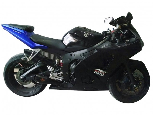 Carenados Moto Yamaha YZF R6S 2006-2009 - Azul Negro Mate Asequibles
