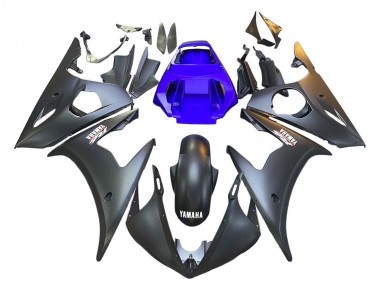 Carenados Moto Yamaha YZF R6S 2006-2009 - Azul Negro Mate Asequibles