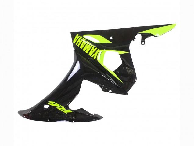 Carenados Moto Yamaha YZF R6S 2006-2009 - Negro Brillante Neon Amarillo Asequibles