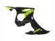 Carenados Moto Yamaha YZF R6S 2006-2009 - Negro Brillante Neon Amarillo Asequibles