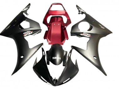 Carenado Moto Yamaha YZF R6S 2006-2009 - Rojo Negro Mate Asequibles
