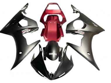 Carenado Moto Yamaha YZF R6S 2006-2009 - Rojo Negro Mate Asequibles