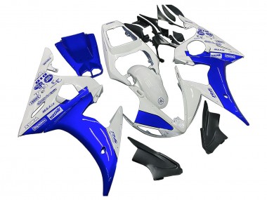 Carenados Moto Yamaha YZF R6S 2006-2009 - Blanco Azul GYTR Asequibles
