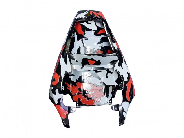 Carenados Moto Yamaha YZF R6S 2006-2009 - Negro Rojo Gris Camouflage Asequibles