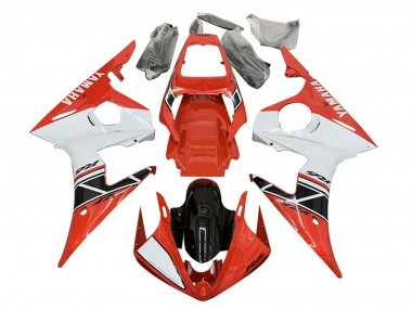Carenados Moto Yamaha YZF R6S 2006-2009 - Rojo Blanco Negro Asequibles