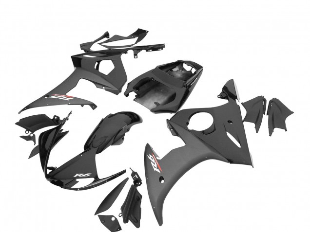 Carenados Moto Yamaha YZF R6S 2006-2009 - Negro Brillante Negro Mate Asequibles