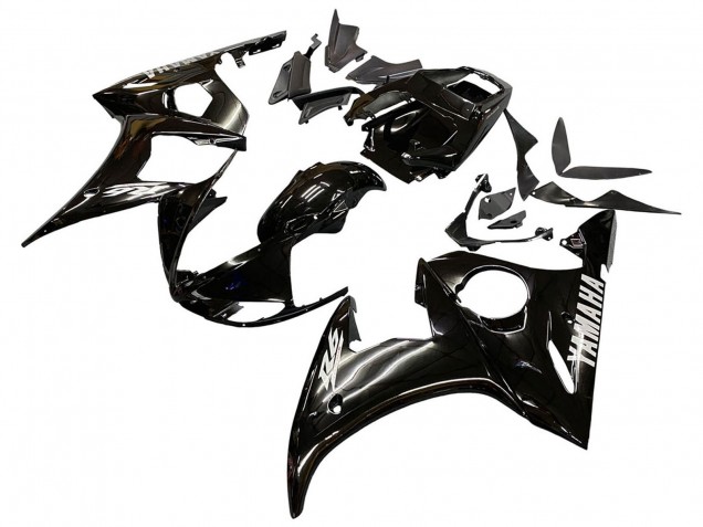 Carenados Moto Yamaha YZF 600 R6 2005 - Negro Brillante Asequibles