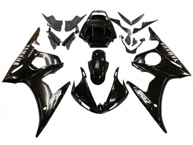 Carenados Moto Yamaha YZF 600 R6 2005 - Negro Brillante Asequibles