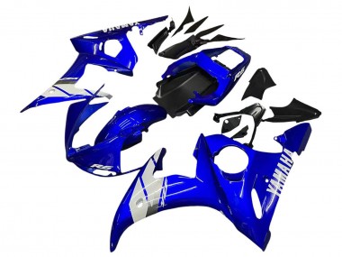 Carenado Moto Yamaha YZF 600 R6 2005 - Azul Blanco Asequibles